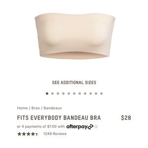 SKIMS Fits Eveybody Bandeau XL SOLD OUT ON SITE!